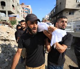 شهداء من جباليا ومنتظري المساعدات في نتساريم داخل مجمع الشفاء الطبى (19)