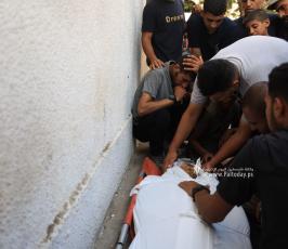 شهداء من جباليا ومنتظري المساعدات في نتساريم داخل مجمع الشفاء الطبى (13)