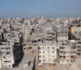 صور جوية تظهر الدمار في مدينة غزة (6)