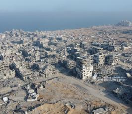 صور جوية تظهر الدمار في مدينة غزة (5)
