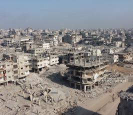 صور جوية تظهر الدمار في مدينة غزة (9)