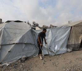 حياة النازحين في الشجاعية 4