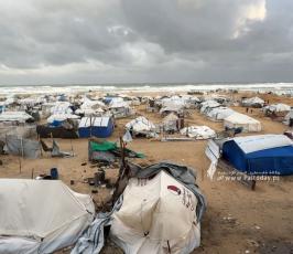 وداع شهداء سقوط الخيمة غرب غزة (15)