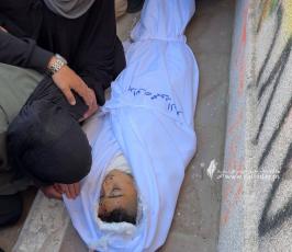 وداع 5 شهداء بينهم ثلاثة أطفال ارتقوا فى قصف صهيونى على مدينة بيت لاهيا (3)