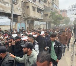 وداع شهداء مخيم الشاطئ بعد قصف إسرائيلي  (4)