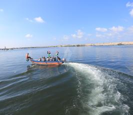 مسيرة بحرية بميناء غزة  ‫(28960140)‬ ‫‬