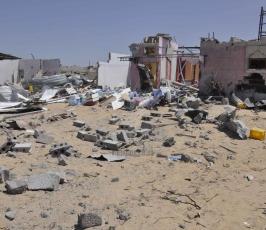 الدمار فى مدينة رفح جراء العدوان الاسرائيلى على القطاع2014