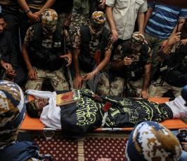 سرايا القدس تودع شهيد الإعداد محمد الأسطل  ‫(29929359)‬ ‫‬