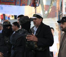 سرايا القدس تنظم مسيراً عسكرياً لعرس الشهيد كامل قريقع بغزة (27)