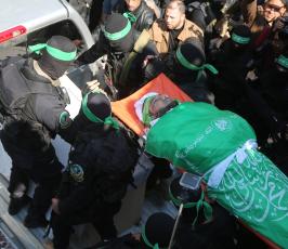 جنازة للشهيد مازن فقهاء الذي اغتالته أيدي عملاء إسرائيل بغزة (5)