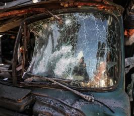 قصف صهيونى على غزة فجرا ‫(30859660)‬ ‫‬