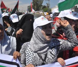بالصور:بمشاركة جميع الفصائل الفلسطينية أحياء فعالية ذكرى النكبة لـ66