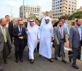 افتتاح شارع الرشيد وصلاح الدين في غزة ‫(29483408)‬ ‫‬