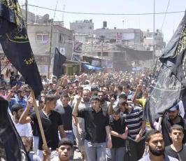 سرايا القدس بخانيونس تشيع الشهيد حازم فايز أبوشمالة