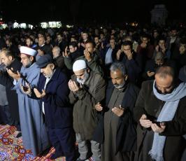 صلاةالعشاء في الساحات العامة بدعوة من الجهاد الإسلامي نصرة للقدس (21)