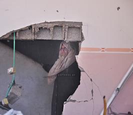 صور الدمار الذي لحق بحي الشعف شرق مدينة غزة