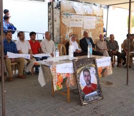 خزاعة تتضامن مع الأسرى المضربين بالماء والملح ‫(38928899)‬ ‫‬