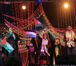 مهرجان فرقة طيور الجنة بساحة الكتيبة بمدينة غزة
