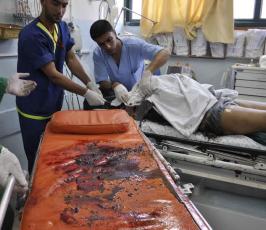 شهداء اصابات لمجمع ناصر بخانيونس