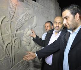 أكبر جدارية نحت في فلسطين