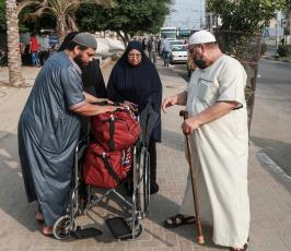 حجاج بيت الله الحرام يغادرون قطاع غزة لأداء مناسك الحج ‫(39125518)‬ ‫‬