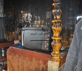 حريق منزل عائلة ضهير