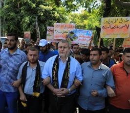 الرابطة الاسلامية تنظم مسيرة الأقصى يحترق فأين انتم يا  ‫(29614477)‬ ‫‬