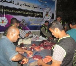حركة الجهاد تبدأ بمشروع توزيع الأضاحي في اقليم الوسطى