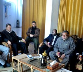 الجهاد الاسلامي يستقبل الوفد السوداني في غزة