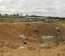 العدوان الإسرائيلي الذي استهدف مواقع لسرايا القدس (4).JPG