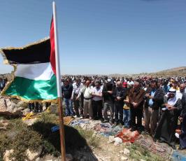 خاص فلسطين اليوم...الاحتلال يقمع مسيرة سلمية منددة بالإستيطان في دير جرير شرقي رام الله