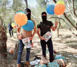وحدة برق الجهادية تطلق بالونات حارقة على غلاف غزة 0.jpg