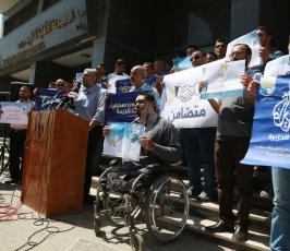 وقفة تضامنية مع قناة الجزيرة (9)