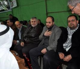 قيادة الجهاد تشارك في واجب العزاء في البيت الذي أقامته الحاجة ام جبر وشاح ‫(29745555)‬ ‫‬