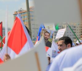 مسيرة بحرية بذكرى سفينة مرمرة الخامسة فى بحر غزة ‫(30176674)‬ ‫‬