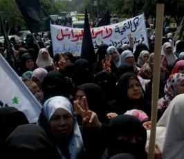 العمل النسائي للجهاد تنتفض نصرة للأسرى الأبطال في سجون الاحتلال بمسيرة حاشدة