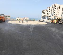  رصف شوارع متفرقة في مدينة غزة ‫(1)‬