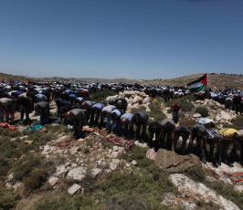 خاص فلسطين اليوم...الاحتلال يقمع مسيرة سلمية منددة بالإستيطان في دير جرير شرقي رام الله