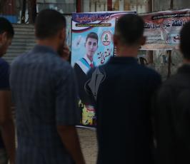الجهاد الإسلامي يصلي العيد أمام منزل الشهيد الإعداد كامل الإعداد بغزة ‫(37945896)‬ ‫‬