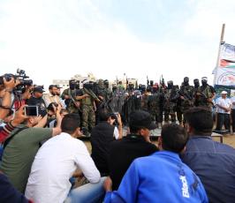 الأذرع العسكرية لفصائل المقاومة الفلسطينية خلال مؤتمر صحفي في غزة ‫(39191057)‬ ‫‬