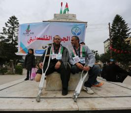  إحياء ذكرى يوم الجريح الفلسطينى فى غزة ‫(30466442)‬ ‫‬