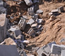 بالصور: مشاهد من القصف الصهيوني على مدينة غزة لليلة أمس