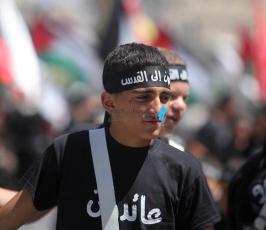 الفلسطينيون يحيون ذكرى النكبة في رام الله