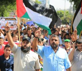 مسيرة الجهاد الاسلامي دعما لانتفاضة القدس ‫(1)‬