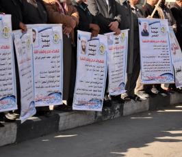 وقفة تضامنية مع الاسرى المضربين