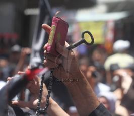 آلاف الفلسطينيين يحيون الذكرى الـ66 للنكبة وسط رام الله
