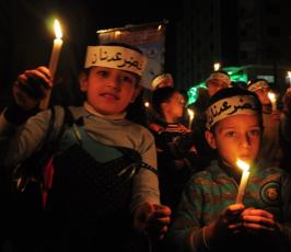 اطفال غزة كلنا فداك بابا "خضر عدنان