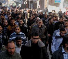 بالصور:سرايا القدس تودع احد قادتها البارزين في موكب جنائزي مهيب