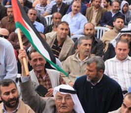 جماهير غفيرة تستقبل الشيخ خضر عدنان في مهرجان بشائر النصر