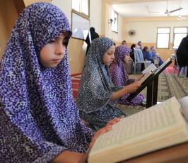 مخيمات تحفيظ القرآن الكريم بغزة في شهر رمضان المبارك ‫(31290772)‬ ‫‬